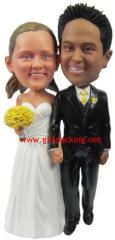 polymer clay - funny wedding cake toppers