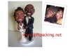 polymer clay - funny wedding cake toppers