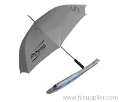 65cm nylon coated silver promotional golf umbrella