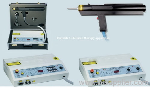 Portable CO2 laser therapy apparatus