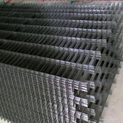 Black wire welded mesh panel