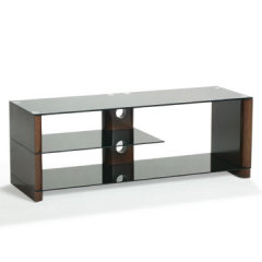 Wooden & Tempered Glass TV Stand