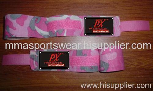 PhambraXcite INT Private labeling Pink Camoflauge Boxing Handwraps