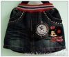 kids fashion cheap jean skirt