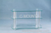 Clear Glass TV Stand