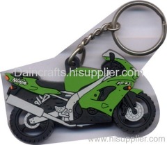 soft PVC motorcycle keychain