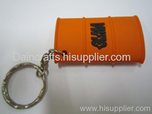 soft PVC metrol bottle keychain/ key ring