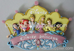 3D soft PVC princess fridge magnet/refrigerator magnet