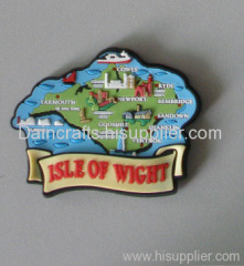 3D soft PVC map fridge magnet/ refrigerator magnet