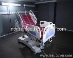 Electrically operated weighing scale ICU bed
