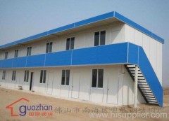Flat roof prefabricated building