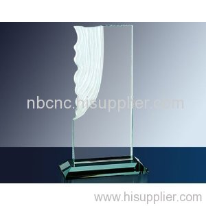 jade glass trophy