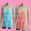 lady's tie dye long vest