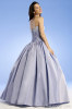 Elegant Square neckline A-line Floor-length Satin prom gown