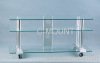 Clear Glass TV Stand