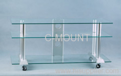 Clear Glass TV Stand