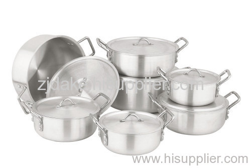 Aluminum cooking pot set