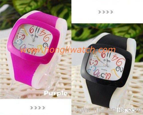Popular silicone jelly special watch