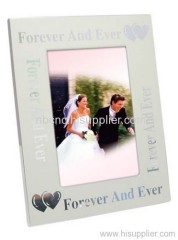 Modern metal and glass photo frame