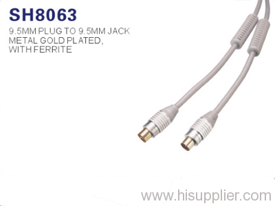 AV Cable-9.5mm Plug to 9.5mm Jack