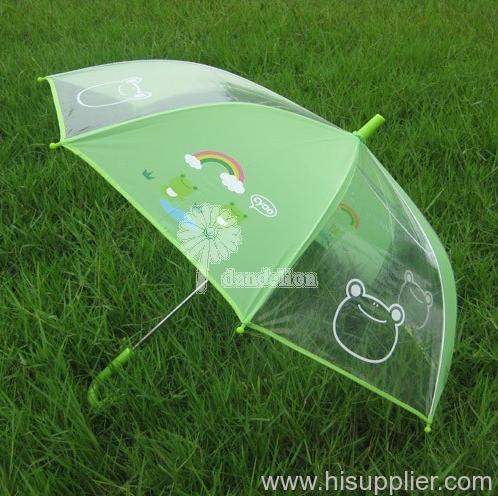transparent straight pvc umbrella