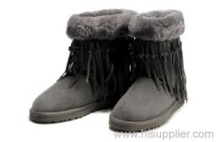 UGG 5835 Grey Women's Tassel Short Boots