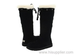 UGG 5733 Black Women's Suburb Crochet Tall Boots