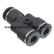 Union Y Plastic tubing fittings