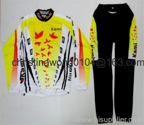 Winter cycling suit