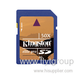Kingston 2GB 50X ELITE PRO SD Card