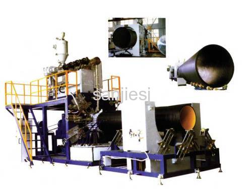 HDPE Large-diameter Hollowness Wall Winding Pipe Production Line