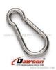 tainless Steel snap hooks, carbine hooks, carabiners, spring snap, chain snaps