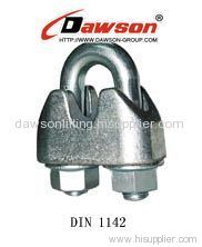 Din 1142 wire rope clip galv. malleable, wire rope clamp