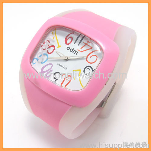 Silicone jelly rubber watch