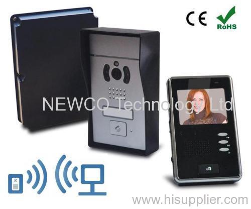 2.4 GHz Wireless Digital Hands Free Video Door Phone Hand Free Portable Colour 3.5
