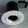 White main voltage double circle fire rated downlight