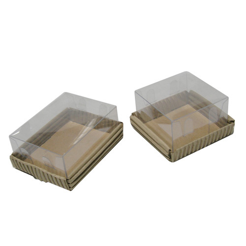 Corrugated Paper Tray + PVC Lid