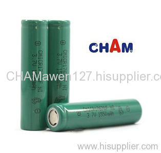 17670 cylindrical rechargeable li-ion battery cell 1550mAh
