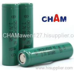 14500 cylindrical rechargeable li-ion battery cell 800mAh