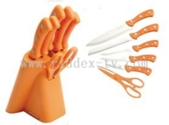 6pcs knives set with PP block