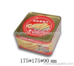 retangle cookies tin box, tin box, tin package