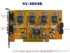 DVR Card 4 CH Video Input & 4CH Audio Input