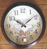 Solid wood wall clock