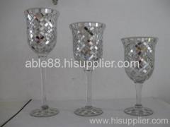 mosaic glass goblet