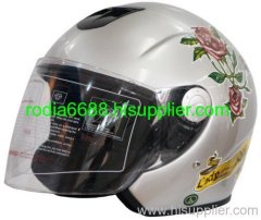 ECE Open Face Fiberglass Motorcycle Helmet