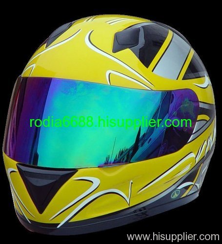 ECE Open Face Fiberglass Motorcycle Helmet