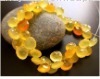 Yellow Chalcedony Hearts