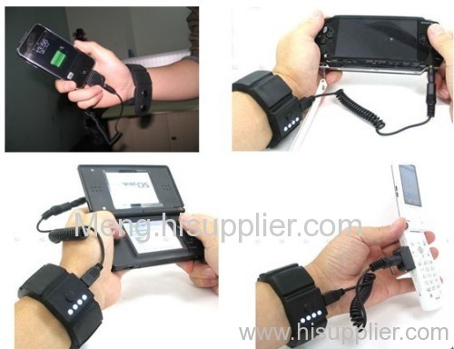 wrist band portable battery
