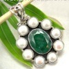 Royal Pearl & Emerald Pendent