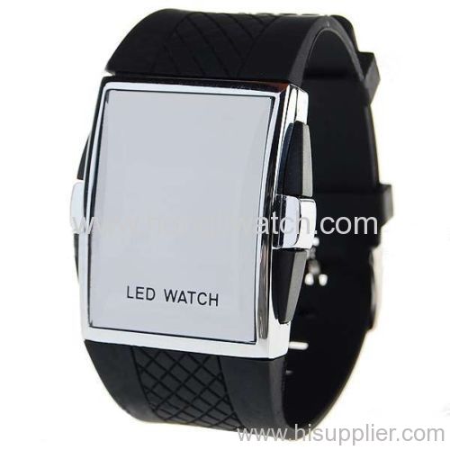 mens black silicone watch